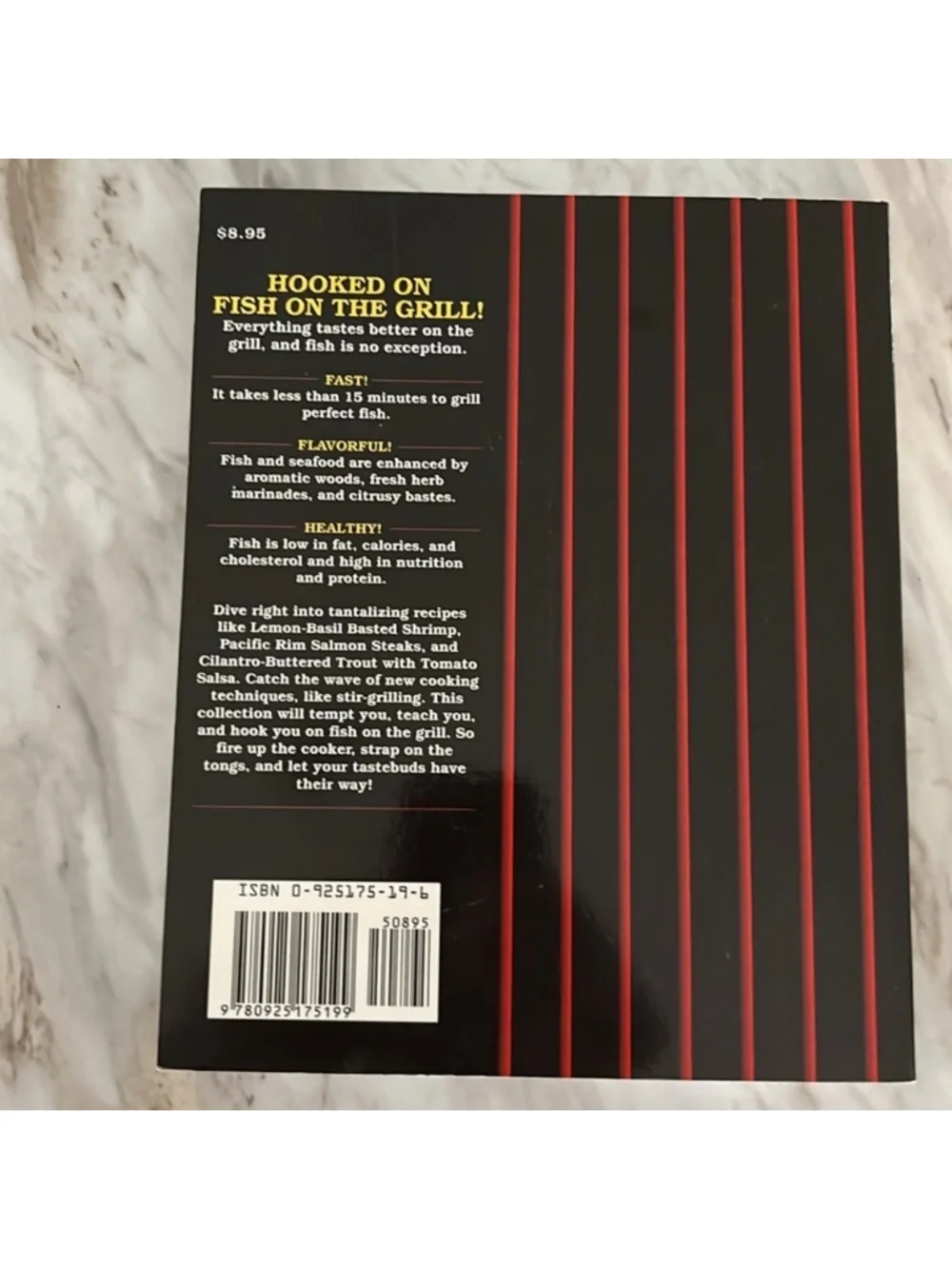 Hooked On Fish On The Grill Softcover Book EXC